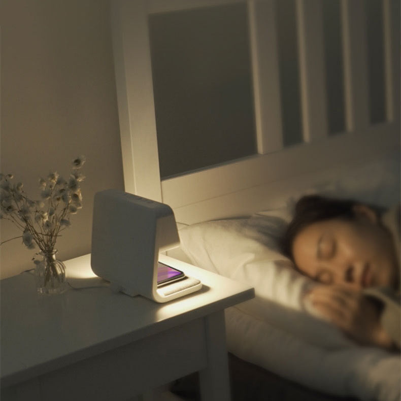 3-in-1 Alarm Clock | Wireless Charger & Dimmable Night Light