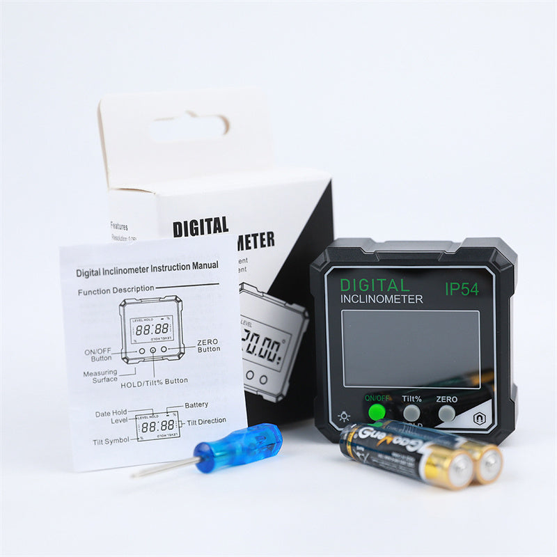 Digital Angle Gauge | IP54 Waterproof with Magnetic Base