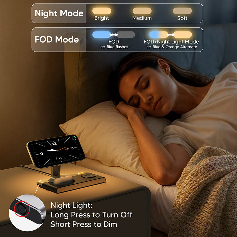 3-in-1 Foldable Magnetic Charger | Phone, Watch & Earbuds