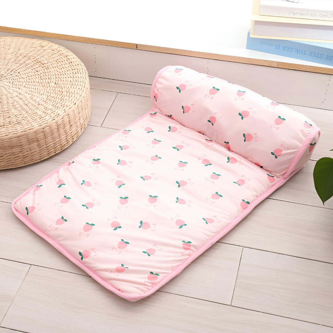Self-Cooling Pet Mat | No Electricity, Silk-Ice Fibre, 5 Fun Designs