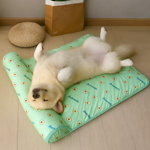 Self-Cooling Pet Mat | No Electricity, Silk-Ice Fibre, 5 Fun Designs