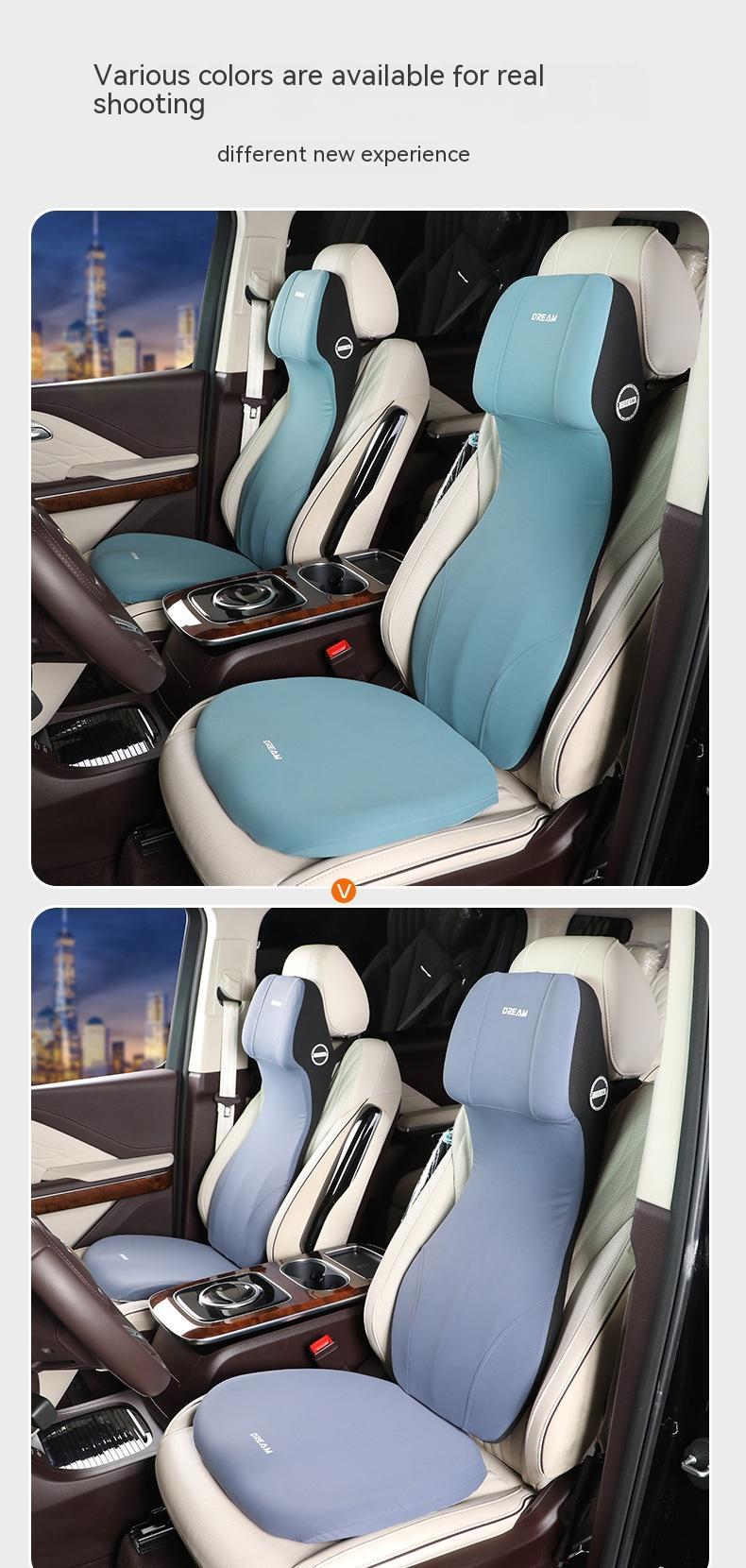 Memory Foam Car Seat Cushion | Ergonomic, 6 Colours, Seat or Headrest