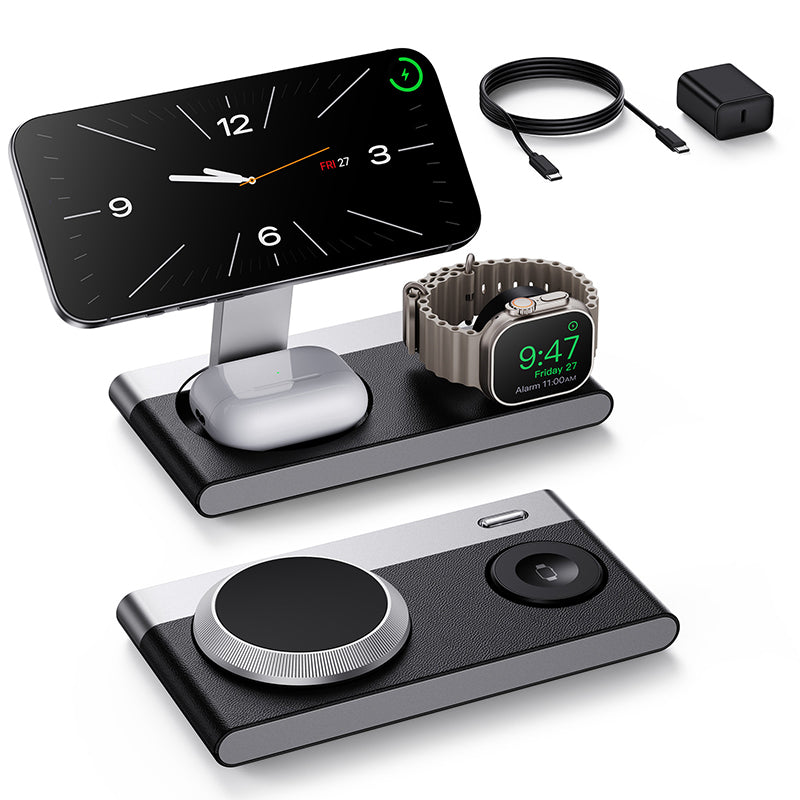3-in-1 Foldable Magnetic Charger | Phone, Watch & Earbuds