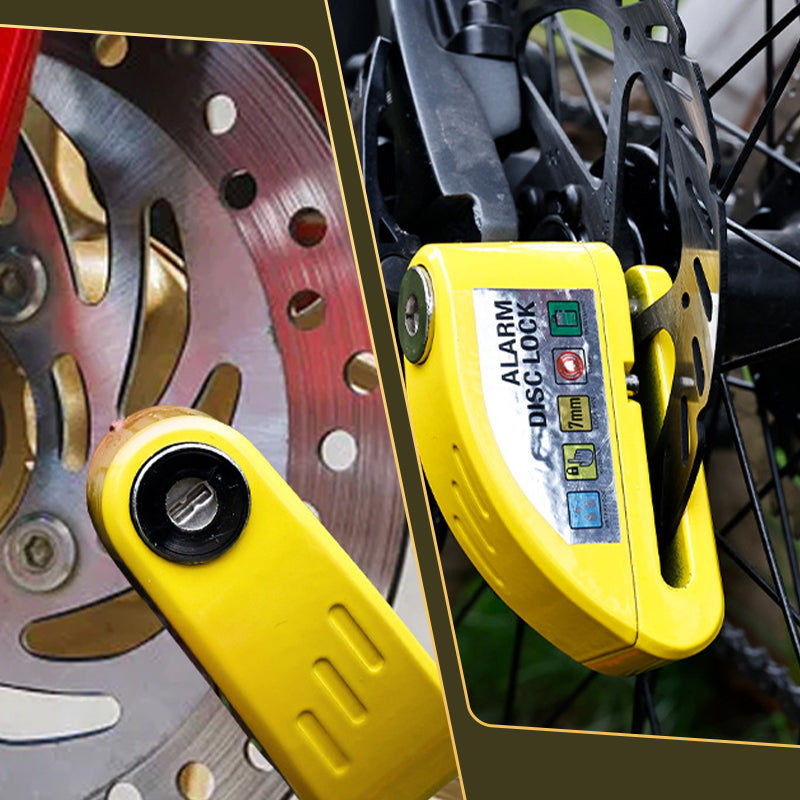 Disc Brake Lock with 110dB Alarm | For Motorcycles & Bicycles