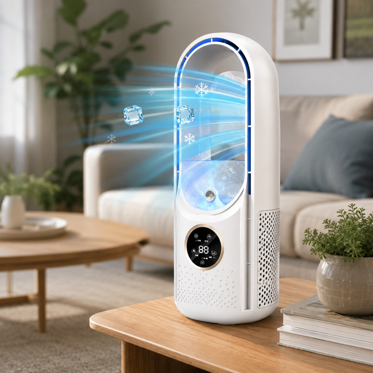 Mini Portable Air Conditioner – Bladeless, Quiet Operation, Cools up to 20m²