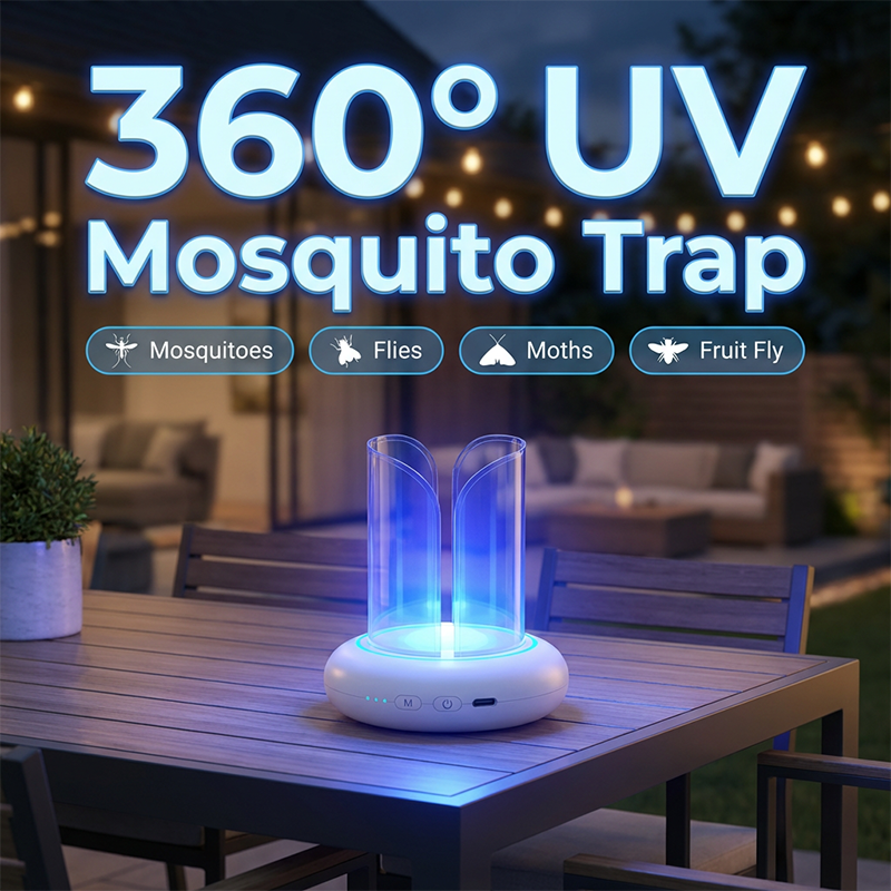 Insect Trap UV Light 360° – Chemical-Free Mosquito & Fly Killer for Indoors & Outdoors