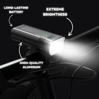 5000 Lumen Bike Light | USB-C, 10,000mAh Battery, Time Display