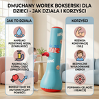 Kids Inflatable Punching Bag | Water Base, Soft Padding, Indoor/Outdoor
