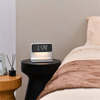 3-in-1 Alarm Clock | Wireless Charger & Dimmable Night Light