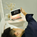 3-in-1 Alarm Clock | Wireless Charger & Dimmable Night Light