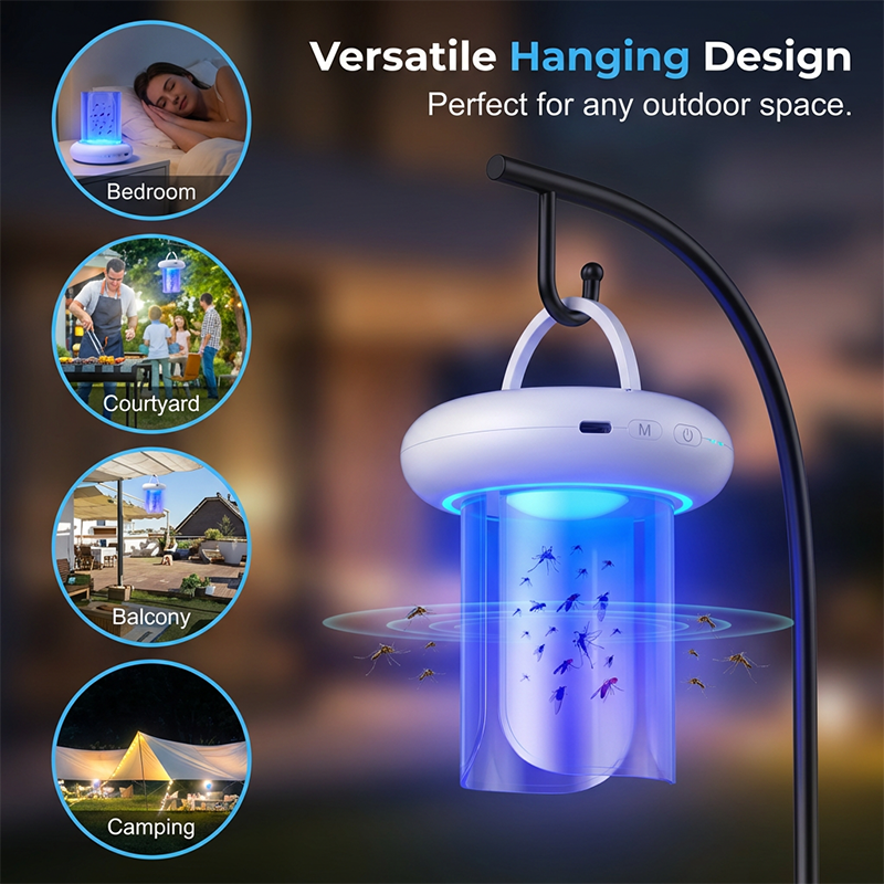 Insect Trap UV Light 360° – Chemical-Free Mosquito & Fly Killer for Indoors & Outdoors