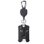 Retractable ID Holder | 80cm Reach, 360° Rotation, Carabiner Clip
