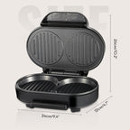 Double Breakfast Maker | Non-Stick, Two Plates, 1.2 kg