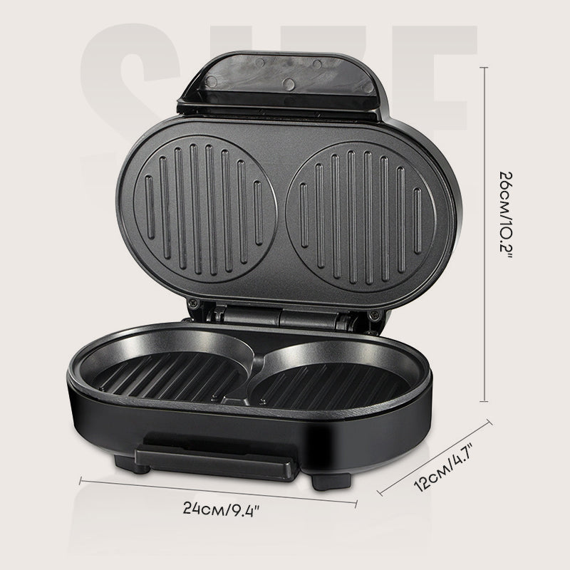 Double Breakfast Maker | Non-Stick, Two Plates, 1.2 kg