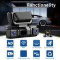 4-Channel Dashcam | 360° Surround View, Night Vision, GPS, WiFi