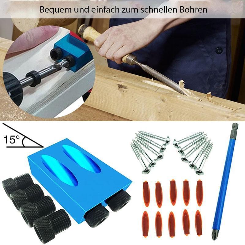 Angle Drill Guide for Woodworking – 15° Angle