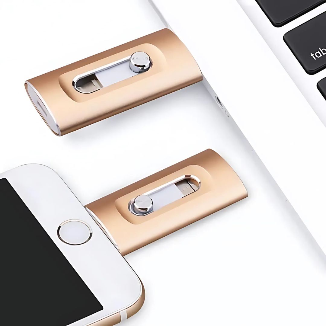 Gold phone case with a unique design on a white surface