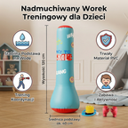 Kids Inflatable Punching Bag | Water Base, Soft Padding, Indoor/Outdoor