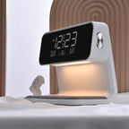 3-in-1 Alarm Clock | Wireless Charger & Dimmable Night Light