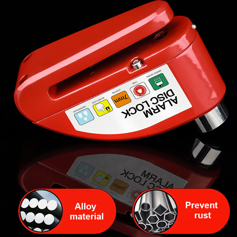 Disc Brake Lock with 110dB Alarm | For Motorcycles & Bicycles