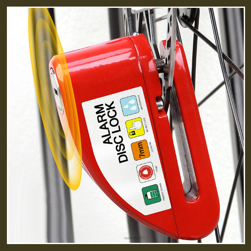 Disc Brake Lock with 110dB Alarm | For Motorcycles & Bicycles