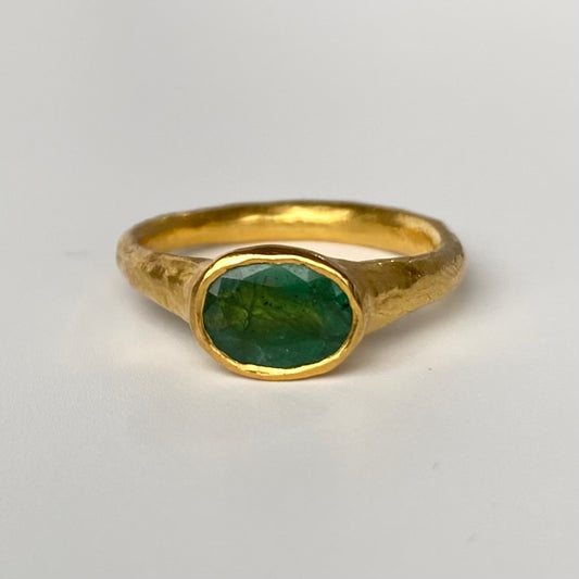 22ct Gold Emerald Ring | Ram Rijal