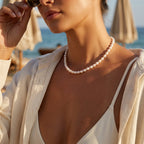 Pearl Choker | Freshwater Pearls, 18K Gold plated, Hypoallergenic