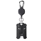 Retractable ID Holder | 80cm Reach, 360° Rotation, Carabiner Clip