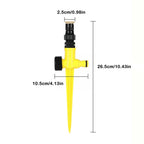 360° Lawn Sprinkler | Adjustable Spray, No Dry Spots, ABS Plastic