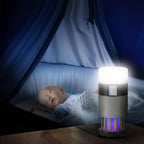 Solar Mosquito Lamp | UV Light Trap & LED Flashlight, 2000mAh
