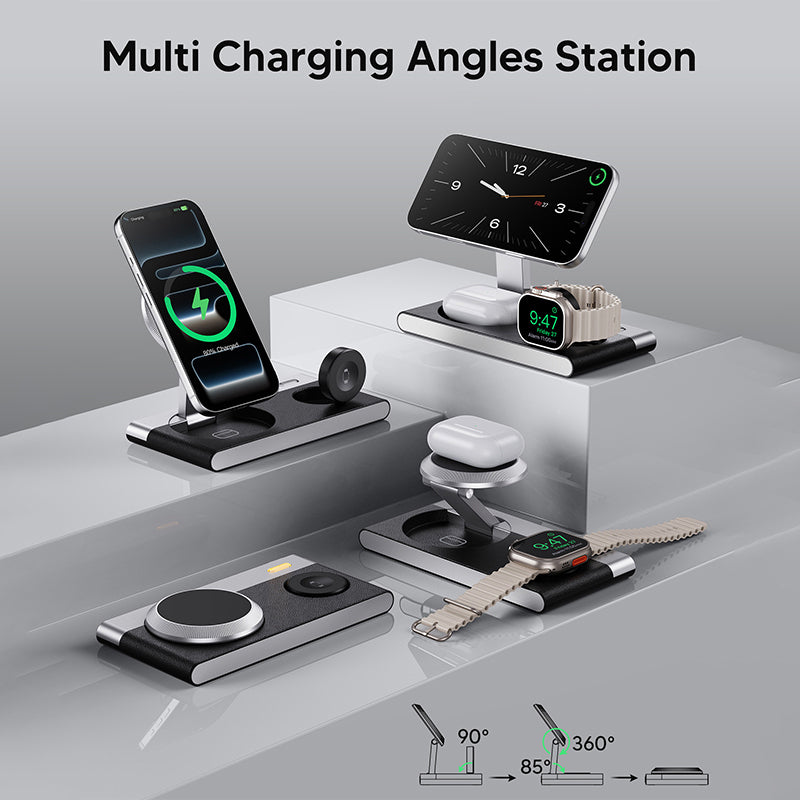 3-in-1 Foldable Magnetic Charger | Phone, Watch & Earbuds