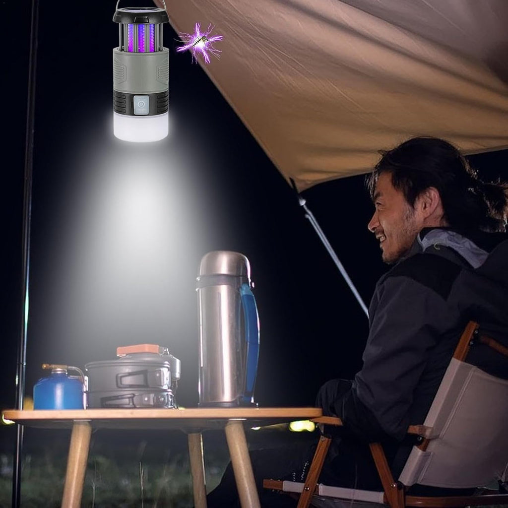 Solar Mosquito Lamp | UV Light Trap & LED Flashlight, 2000mAh