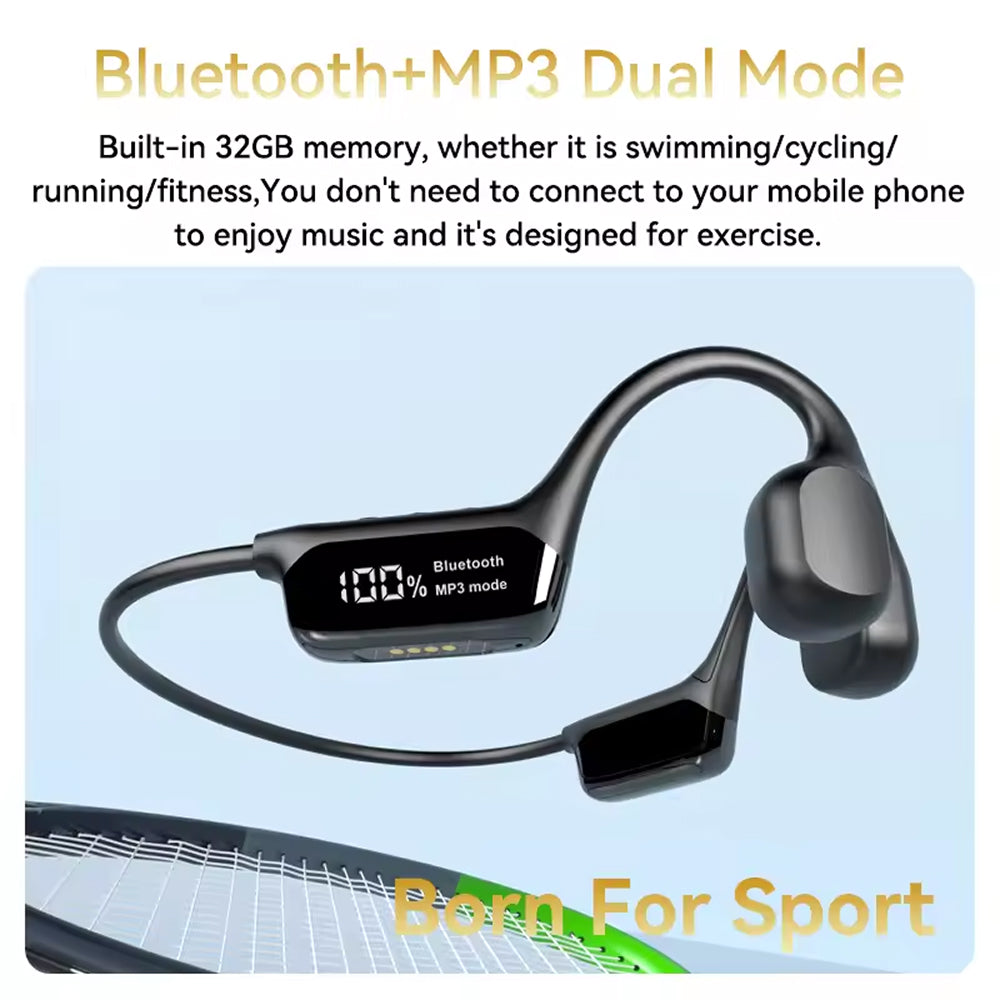 IPX8 Bone Conduction Swim Headphones