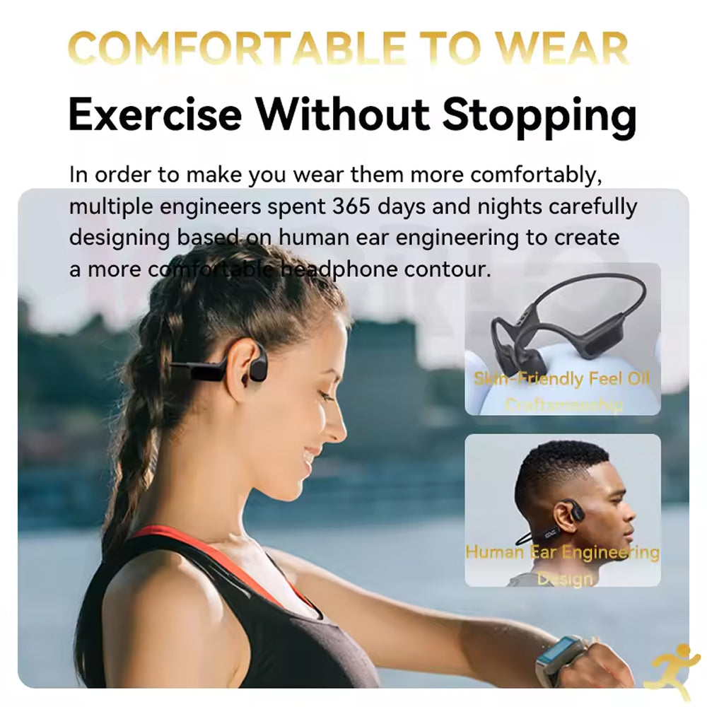 IPX8 Bone Conduction Swim Headphones