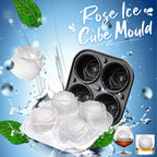 Rose Silicone Ice Tray | 3D Ice Cubes for Cocktails