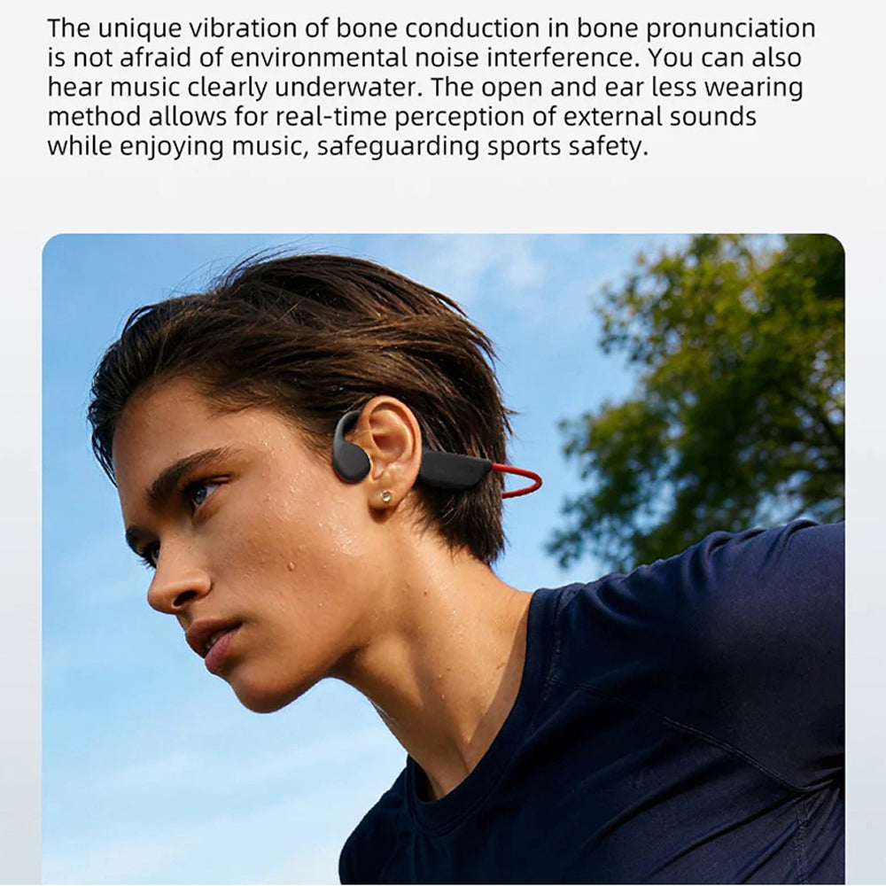 Swim Headphones | Bone Conduction, IPX8 30M, 32GB, 12H Battery, MP3+Bluetooth
