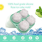 Rose Silicone Ice Tray | 3D Ice Cubes for Cocktails