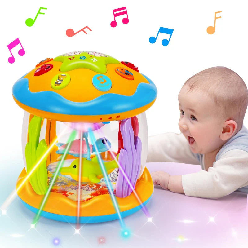 Night Light Projector | Rotating Figures, Melodies & Animal Sounds