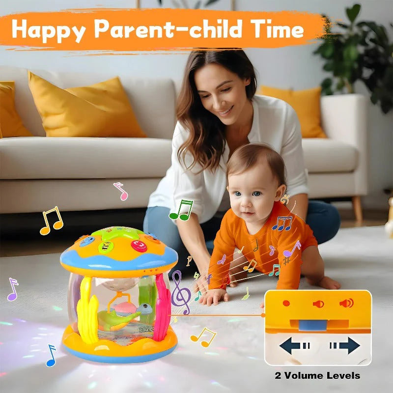Night Light Projector | Rotating Figures, Melodies & Animal Sounds