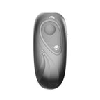 Gray electronic device with a paw print symbol on a white background