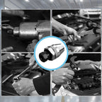 Collage of hands using wrenches on a mechanical background