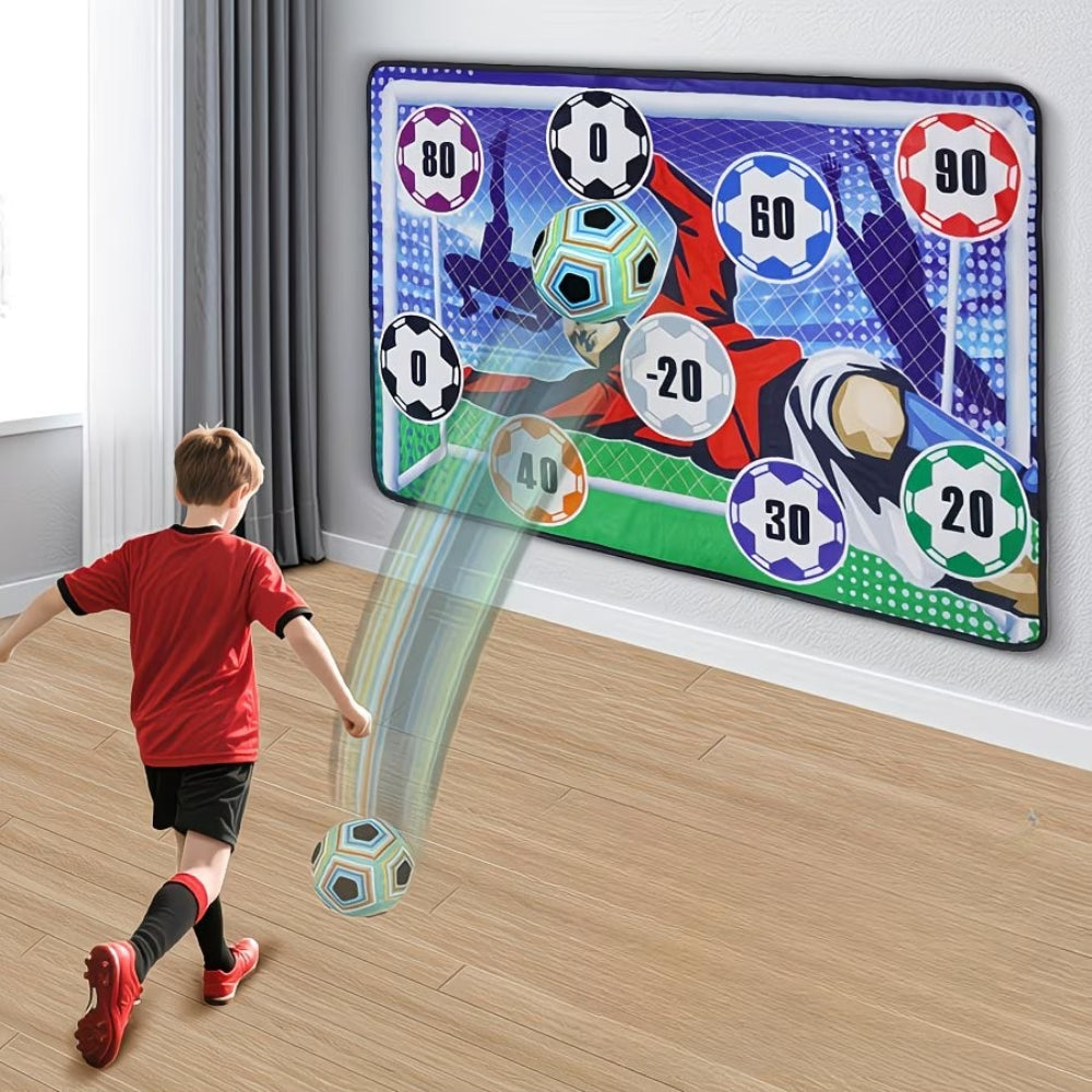 Soccer Target Wall with Sticky Balls | Interactive Shooting Game