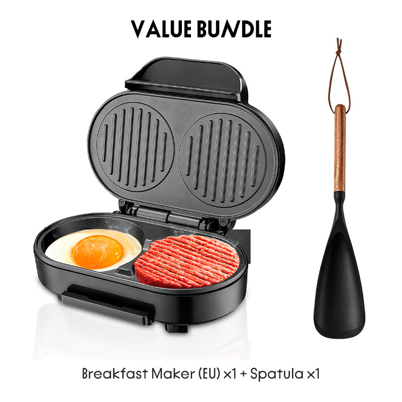 Double Breakfast Maker | Non-Stick, Two Plates, 1.2 kg