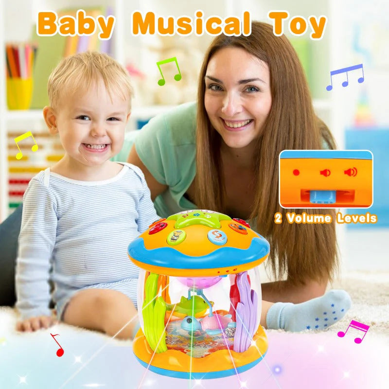 Night Light Projector | Rotating Figures, Melodies & Animal Sounds