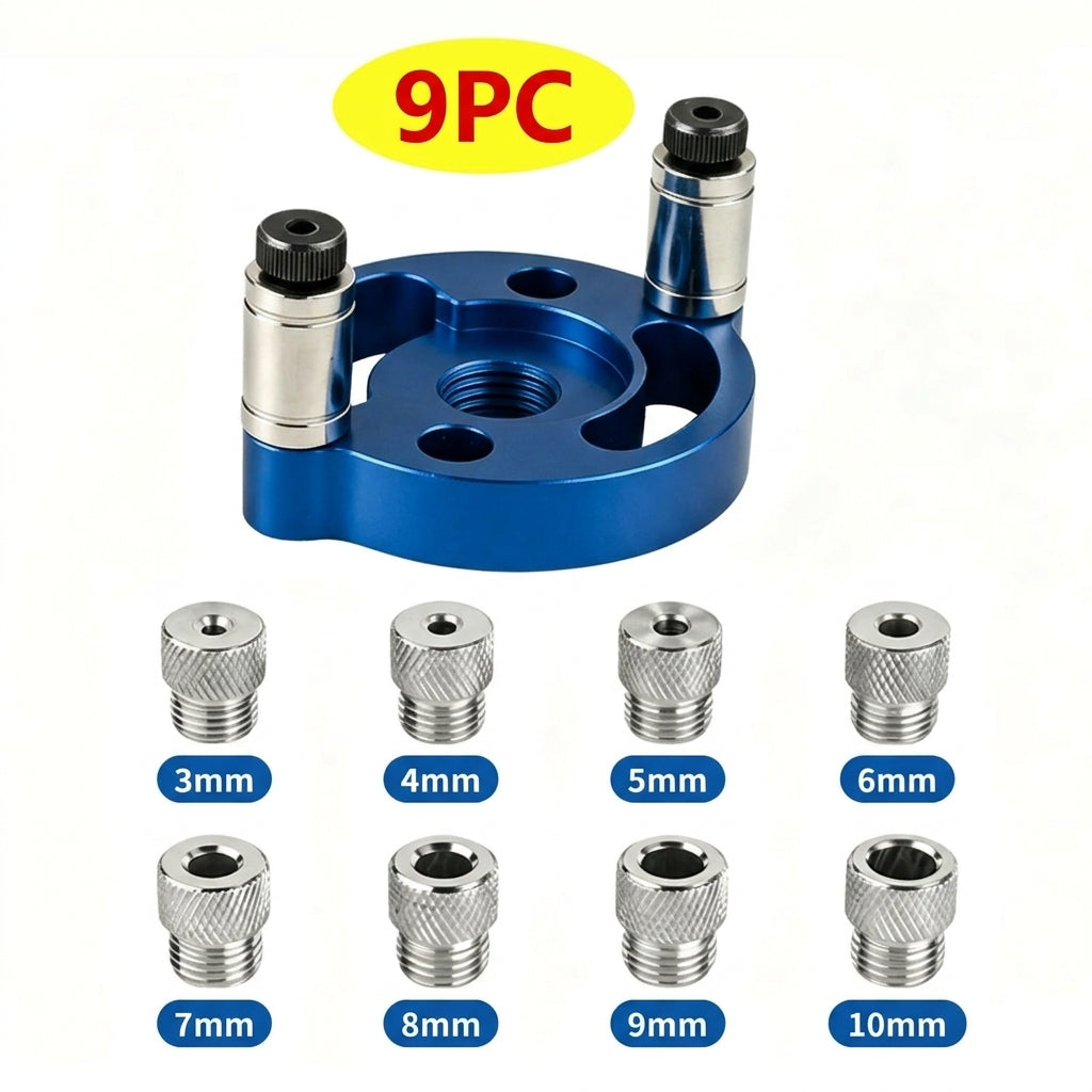 Self-Centering Drill Guide | Aluminium Alloy for Wood Joints