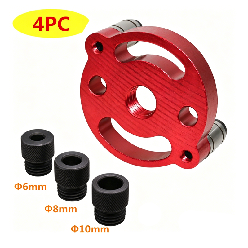 Self-Centering Drill Guide | Aluminium Alloy for Wood Joints