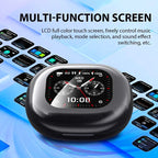 Smartwatch with a multi-function screen on a blue background