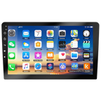 Digital tablet with app icons displayed on a white background