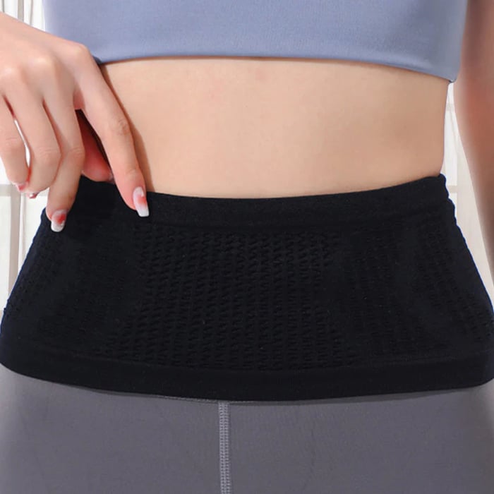 Running Belt with 4 Pockets – Elastic, Non-Slip