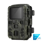 Camouflage-patterned electronic device with a screen and buttons on a white background, featuring the brand 'Eaget'.